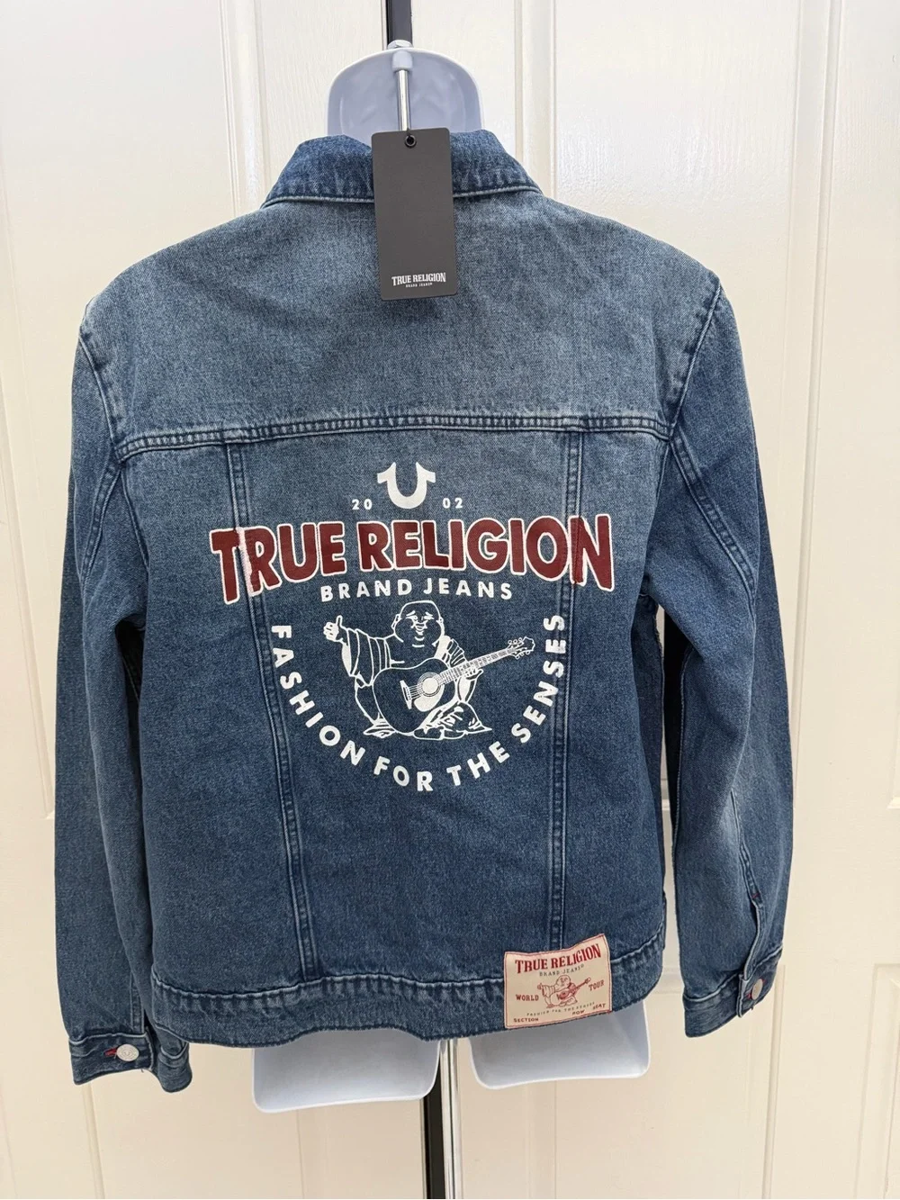 True Religion Blue Denim Trucker Jacket Sz M